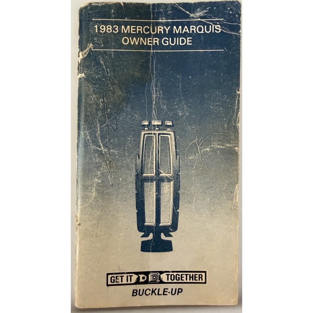1983 Mercury Marquis Owner's Manual FPS-365-12015-83B